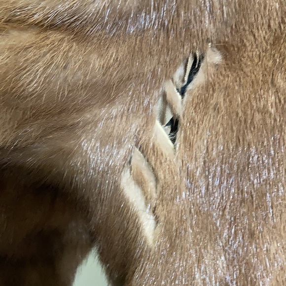 Mink vtg Coat Size missing. Med / large . As is - Picture 9 of 10